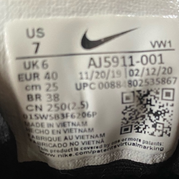 Nike Flex Control TR3 Black Running Sneakers Size 7 - Picture 8 of 8